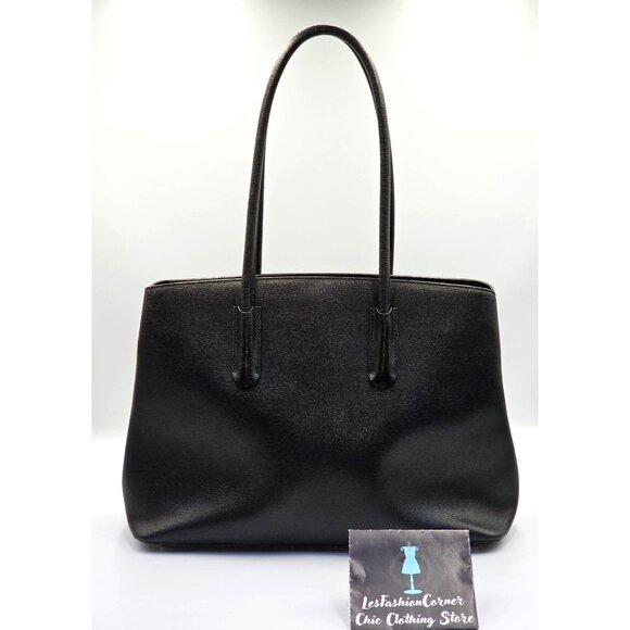 Furla Women's Black Saffiano Leather  Tessa Tote  Shoulder Bag Size Large 2712 - Picture 9 of 16